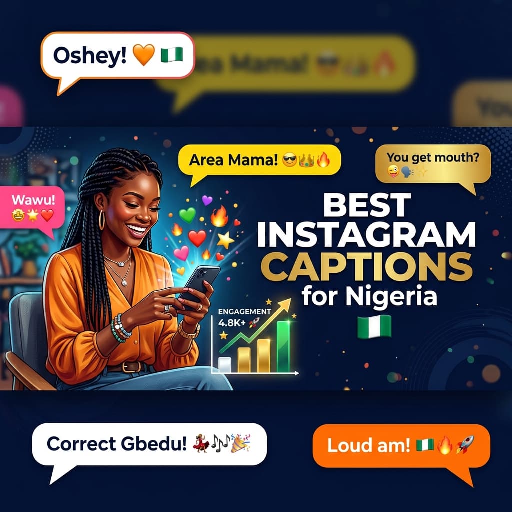 Best Instagram Captions for Nigerian Creators — 100+ Examples 2026
