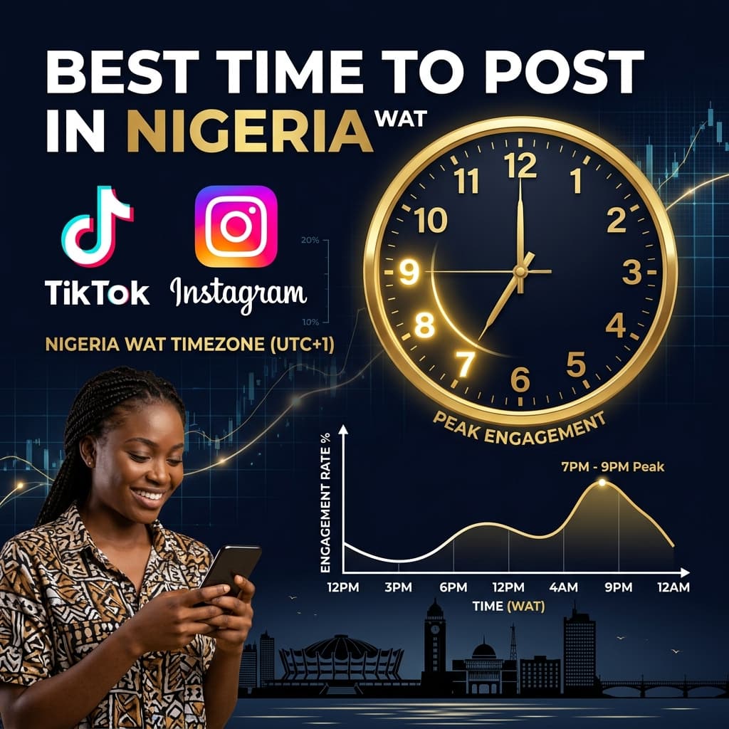 Best Time to Post on TikTok & Instagram in Nigeria — 2026 Guide